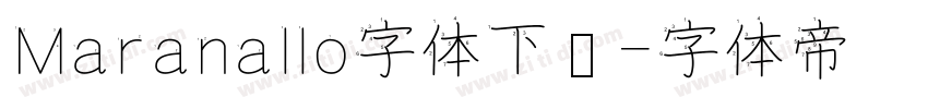 Maranallo字体下载字体转换