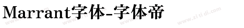 Marrant字体字体转换