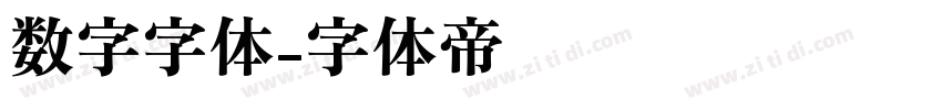 数字字体字体转换