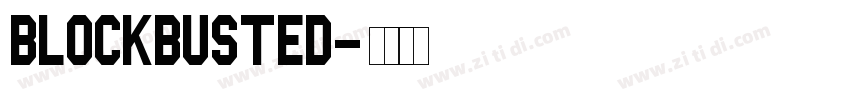 blockbusted字体转换