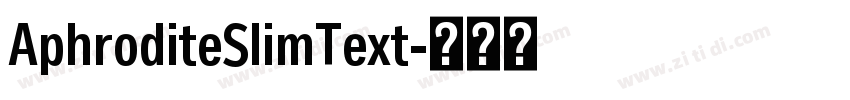 AphroditeSlimText字体转换