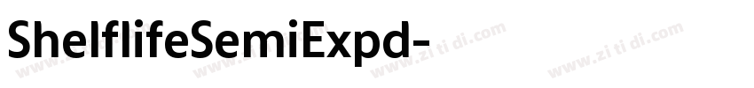 ShelflifeSemiExpd字体转换