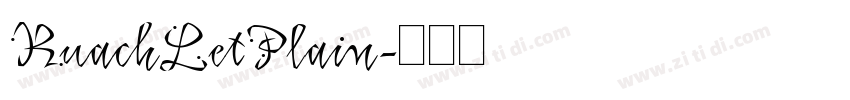 RuachLetPlain字体转换