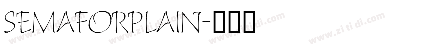 SemaforPlain字体转换