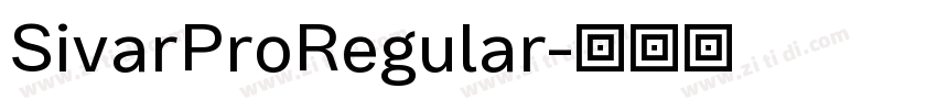 SivarProRegular字体转换