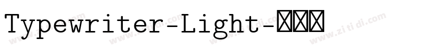 Typewriter-Light字体转换