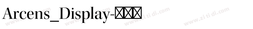 Arcens_Display字体转换