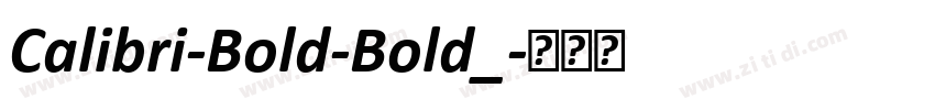 Calibri-Bold-Bold_字体转换