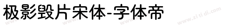 极影毁片宋体字体转换