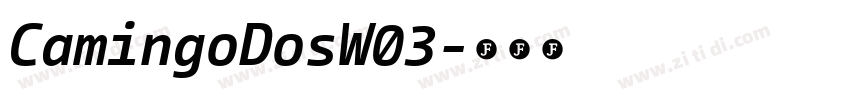 CamingoDosW03字体转换