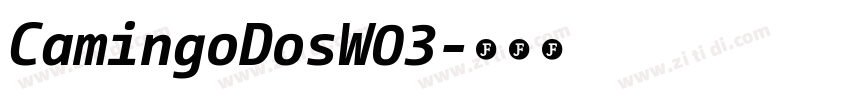 CamingoDosW03字体转换