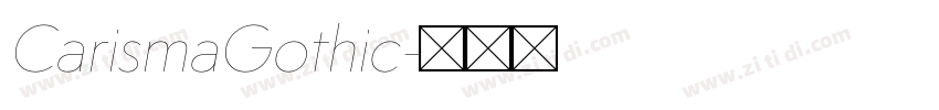 CarismaGothic字体转换