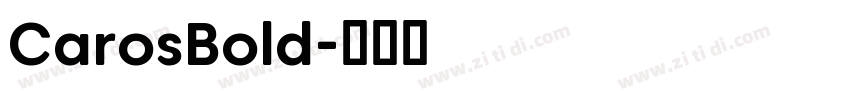 CarosBold字体转换