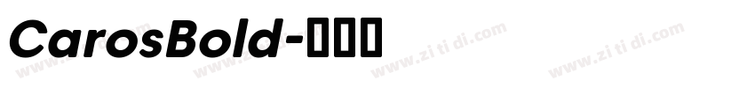 CarosBold字体转换