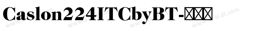 Caslon224ITCbyBT字体转换