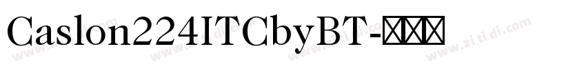 Caslon224ITCbyBT字体转换