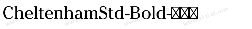 CheltenhamStd-Bold字体转换