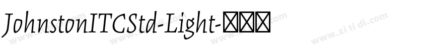 JohnstonITCStd-Light字体转换