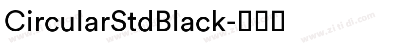 CircularStdBlack字体转换