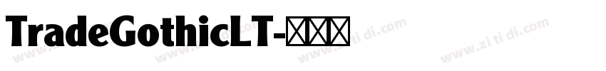 TradeGothicLT字体转换