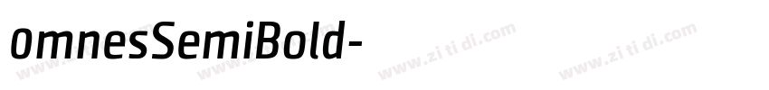 0mnesSemiBold字体转换