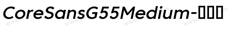 CoreSansG55Medium字体转换