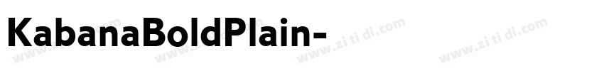 KabanaBoldPlain字体转换