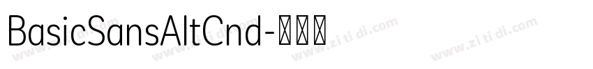 BasicSansAltCnd字体转换