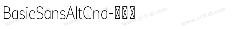 BasicSansAltCnd字体转换