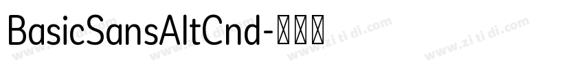 BasicSansAltCnd字体转换