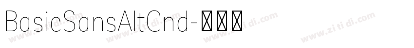 BasicSansAltCnd字体转换