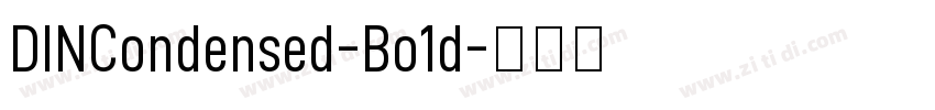 DINCondensed-Bo1d字体转换