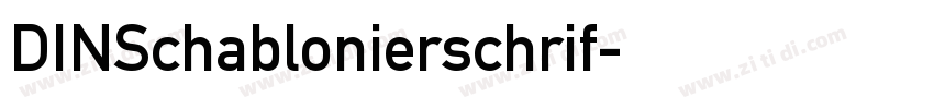 DINSchablonierschrif字体转换