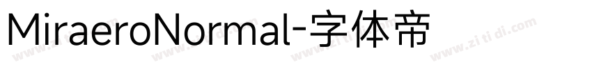 MiraeroNormal字体转换