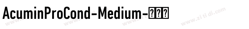 AcuminProCond-Medium字体转换