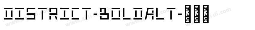 District-BoldAlt字体转换