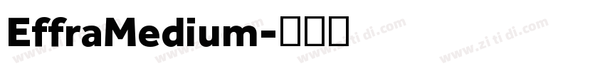 EffraMedium字体转换