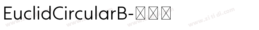 EuclidCircularB字体转换