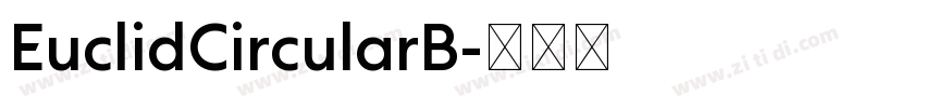 EuclidCircularB字体转换