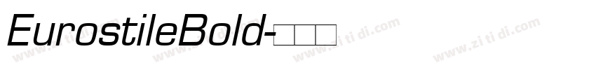 EurostileBold字体转换