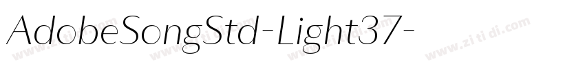 AdobeSongStd-Light37字体转换