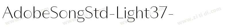 AdobeSongStd-Light37字体转换