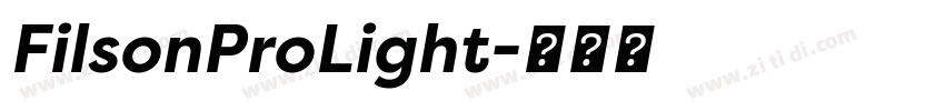 FilsonProLight字体转换