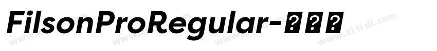 FilsonProRegular字体转换