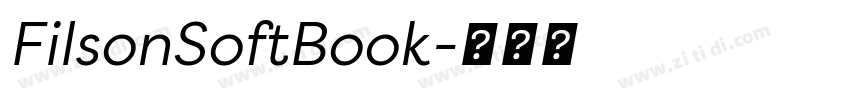 FilsonSoftBook字体转换