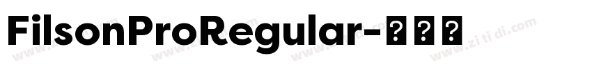 FilsonProRegular字体转换