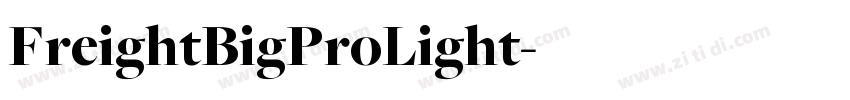 FreightBigProLight字体转换