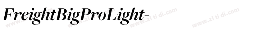 FreightBigProLight字体转换