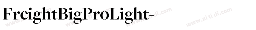 FreightBigProLight字体转换