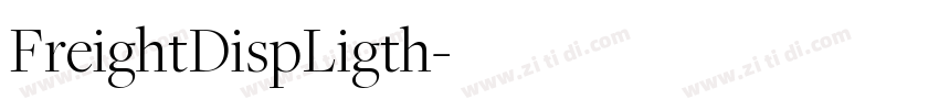 FreightDispLigth字体转换